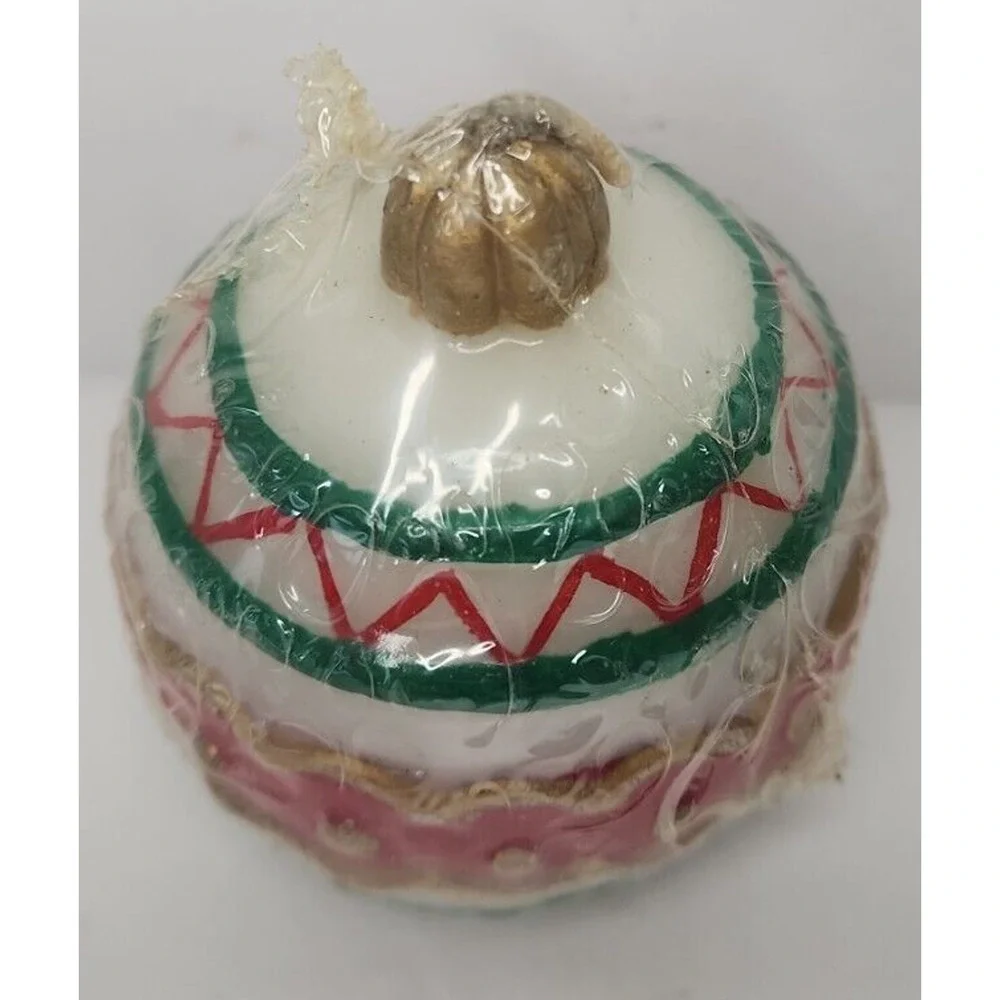 Vintage Christmas Ornament Candle New in‎ Packaging 3